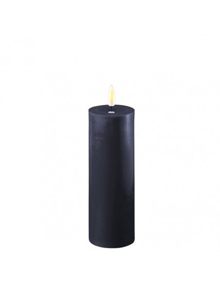 DELUXE - Bougie LED bleu royal D.5 cm hauteur 15 cm