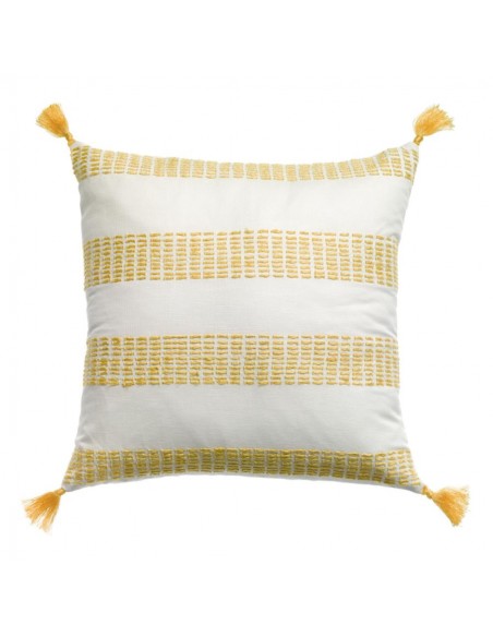 DIANA - Coussin rayures mimosa 45 X 45