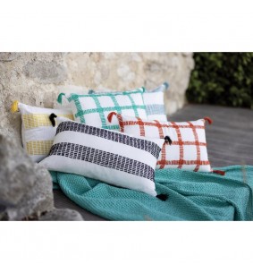 DIANA - Coussin rayures mimosa 45 X 45 2