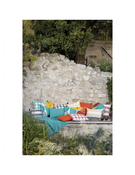 DIANA - Coussin rayures carbone 30 X 50