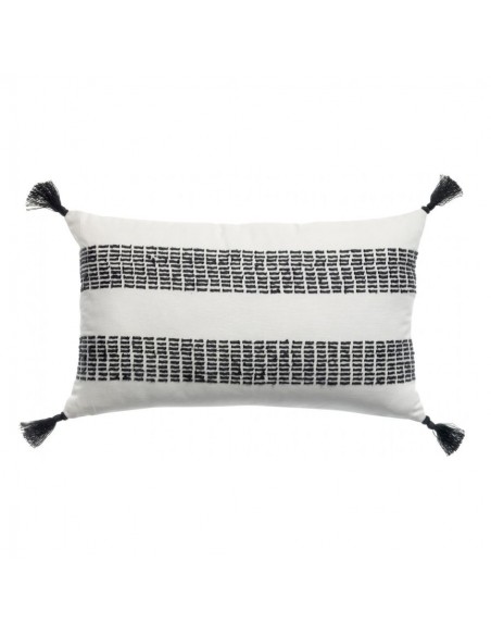 DIANA - Coussin rayures carbone 30 X 50
