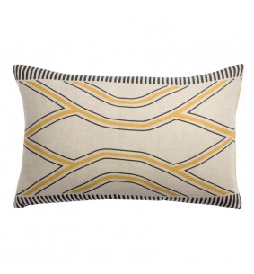 ZEFF JOHAN - Coussin ocre 40 X 65