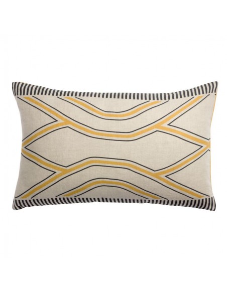 ZEFF JOHAN - Coussin ocre 40 X 65