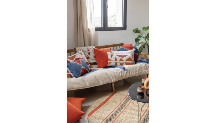 ZEFF MILA - Coussin rubis 40 X 65