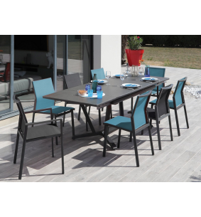 DELIA - Chaise bleu X2