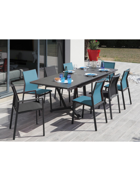 DELIA - Chaise bleu X2