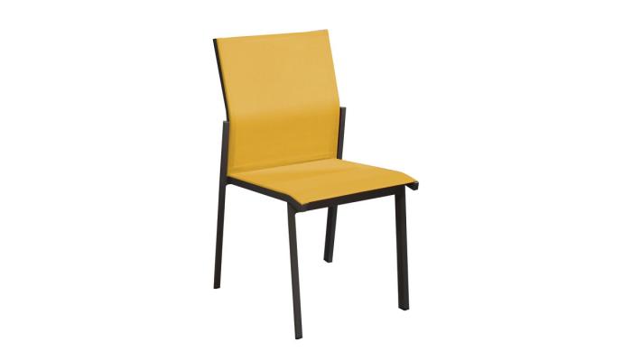 DELIA - Chaise moutarde X2