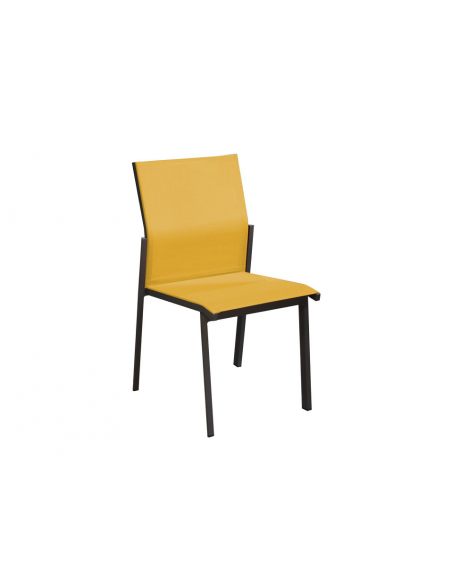 DELIA - Chaise moutarde X2
