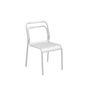 EOS - Chaise empilable blanc X2