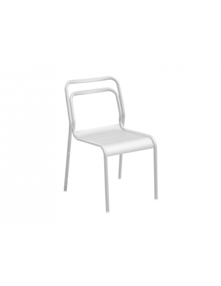 EOS - Chaise empilable blanc X2