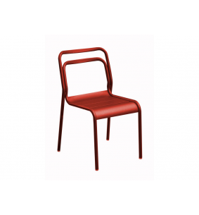EOS - Chaise empilable rouge X2