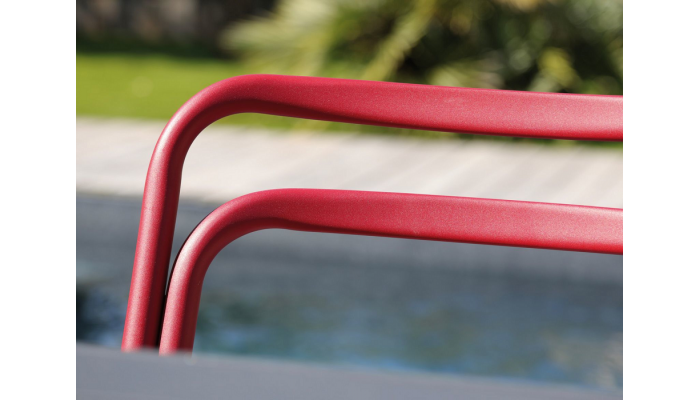 EOS - Chaise empilable rouge X2