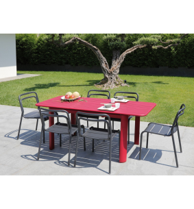 EOS - Chaise empilable jaune X2 2