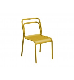 EOS - Chaise empilable jaune X2