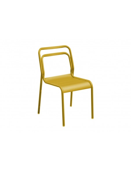 EOS - Chaise empilable jaune X2