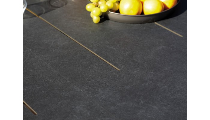Ensemble table Dublin 200/250/300 cm, plateau...