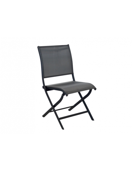 Ensemble table Dublin 200/250/300 cm, plateau Trespa® + 6 chaises pliantes jaune et gris