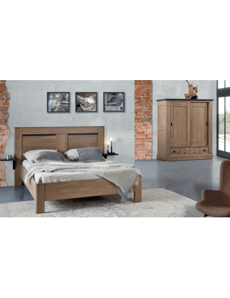 CANTIQUE - Lit pour couchage chêne massif plusieurs dimensions