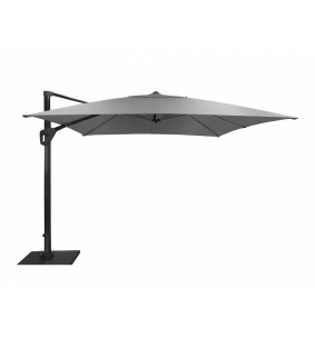 ELIOS - Parasol déporté Novasun 3x3 m gris chiné
