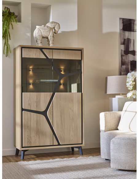 NEO - Vitrine 2 portes avec éclairage