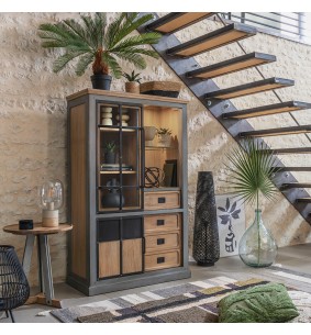 EUROPE - Armoirette 3 portes 1 tiroir 1 niche