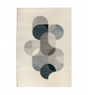 AINA - Tapis bleu paon 160 X 230 cm