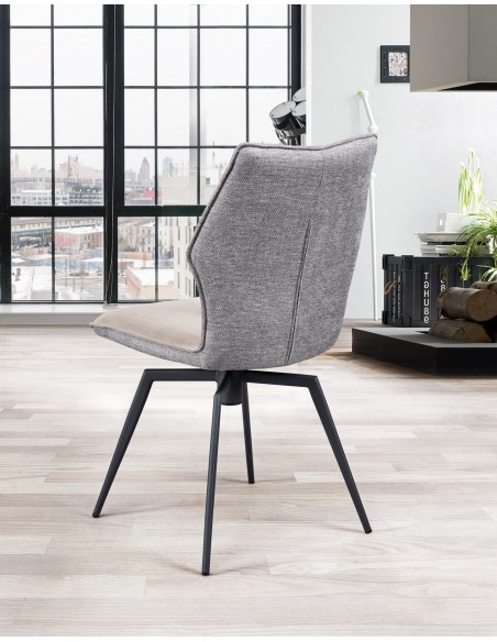 PALOMA - Chaise pivotante beige