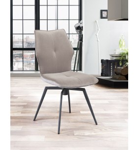 PALOMA - Chaise pivotante beige 2