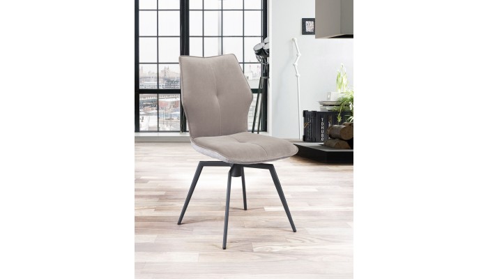 PALOMA - Chaise pivotante beige