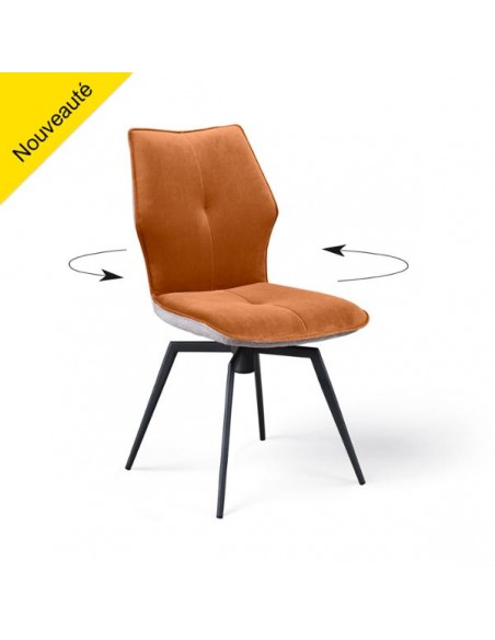 PALOMA - Chaise pivotante cuivre