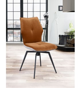 PALOMA - Chaise pivotante cuivre 2