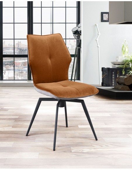 PALOMA - Chaise pivotante cuivre