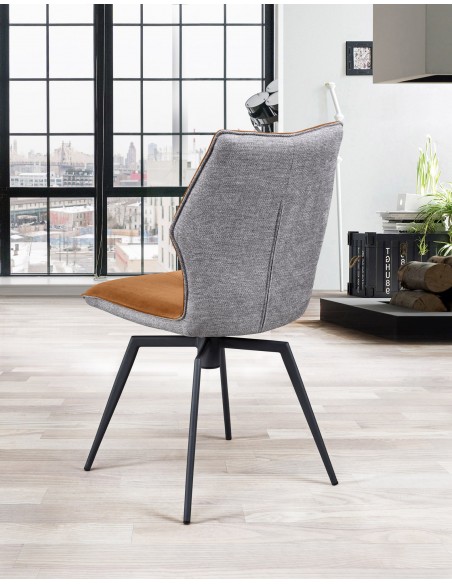 PALOMA - Chaise pivotante cuivre
