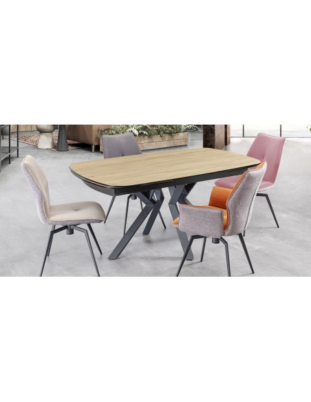 PALOMA - Chaise pivotante cuivre