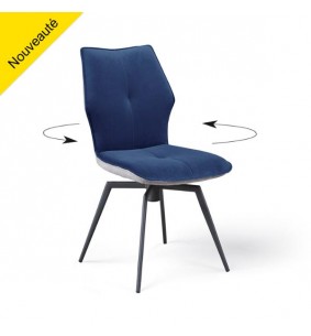 PALOMA - Chaise pivotante bleu marine