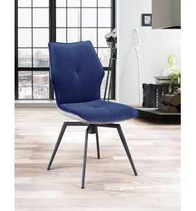 PALOMA - Chaise pivotante bleu marine 2