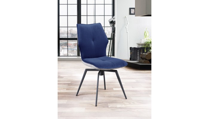PALOMA - Chaise pivotante bleu marine