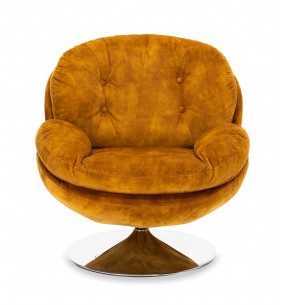 MEMENTO - Fauteuil moelleux gold pied pivotant 2