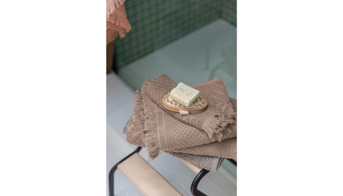 Tapis de bain ENZO chamois