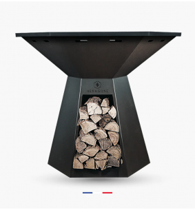 HEXAGONE BRASERO - Grand banquet époxy noir 145