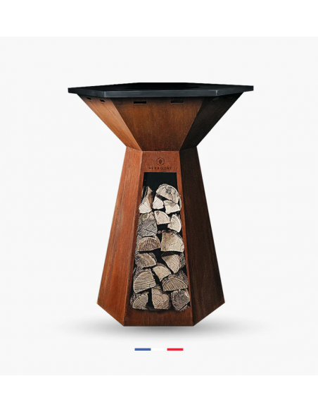HEXAGONE BRASERO - Agape corten 80