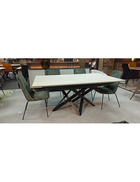 MIAMI - Table extensible dessus céramique STRATA