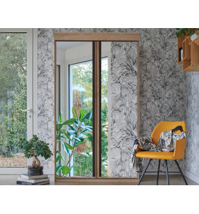 FIRST - Armoire 2 portes battantes avec miroirs
