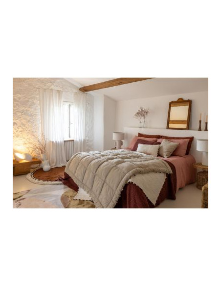 TANA - Plaid tabac 140 X 200