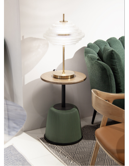MUSHROOM - Table d'appoint vert foncé