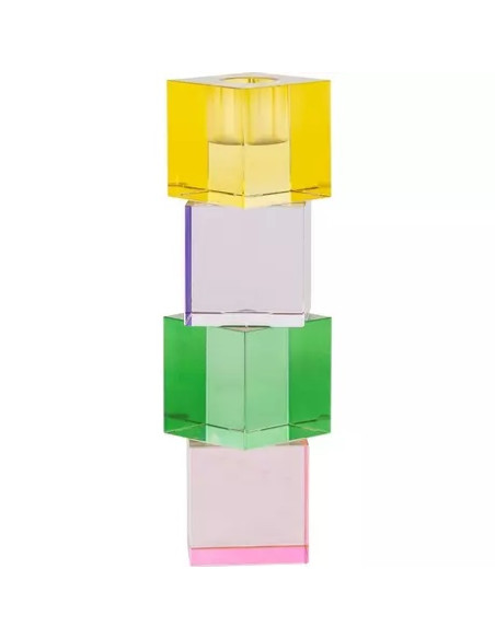 CIARA - Bougeoir cristal multicolore