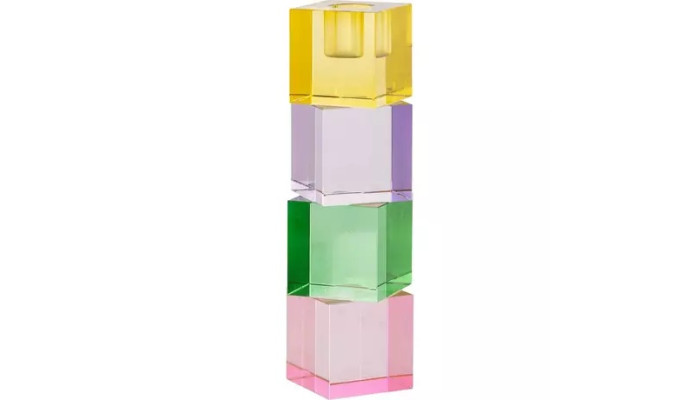CIARA - Bougeoir cristal multicolore