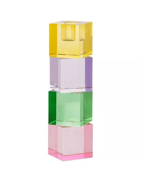 CIARA - Bougeoir cristal multicolore