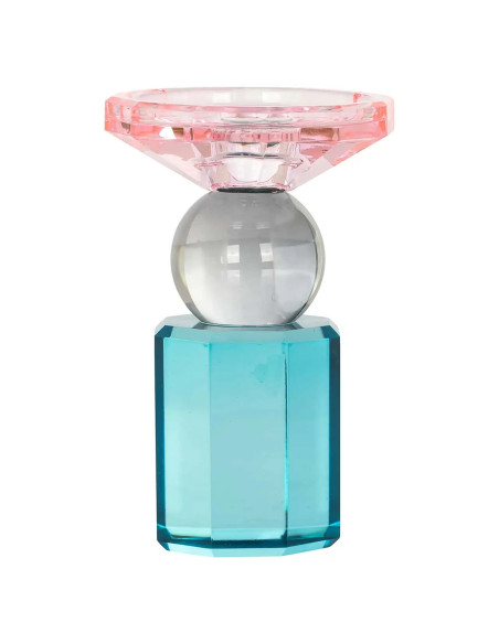 MICHOU - Bougeoir cristal multicolore