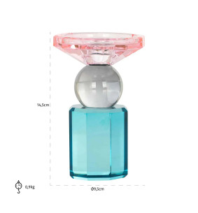 MICHOU - Bougeoir cristal multicolore 2